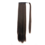 Magic tape  ponytail extension piece Long straight  hair wig Aosig