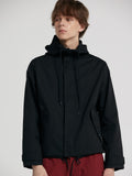 Men Drawstring Hooded Jacket Aosig