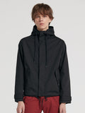 Men Drawstring Hooded Jacket Aosig