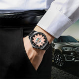 Men Wrist Watch Solid Stainless Steel Strap Quartz Waterproof Wristwatch Aosig