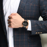 Mens Watches Minimalist Waterproof Fashion Dressy Wrist Watch for Men Business Aosig