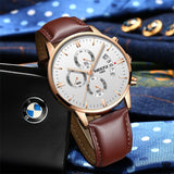 Mens Watches Minimalist Waterproof Fashion Dressy Wrist Watch for Men Business Aosig