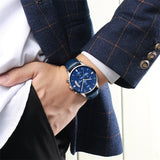 Mens Watches Minimalist Waterproof Fashion Dressy Wrist Watch for Men Business Aosig