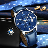 Mens Watches Minimalist Waterproof Fashion Dressy Wrist Watch for Men Business Aosig