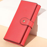 Multifunctional leather ladies wallet simple style wallet Aosig