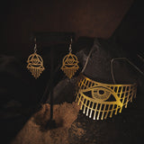 Mystery sealed eyes Earrings Aosig