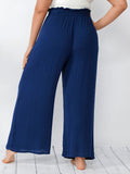 PLus Home Bottoms Foreign Trade Drawstring Casual Summer Wide Pants