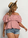 Pink Polka Dot T-Shirt Top Aosig