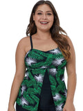 Plus Beach Swimsuit Print Swimsuit Top Aosig