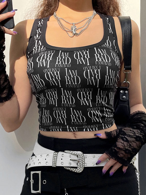 Printed Vintage Style Vest Aosig