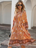 Printed long  Dress Aosig