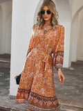 Printed long  Dress Aosig