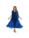 Pure color chiffon dress, big skirt, long skirt Aosig
