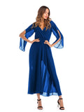 Pure color chiffon dress, big skirt, long skirt Aosig
