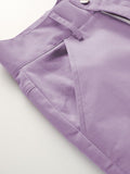 Purple Loose Trousers Aosig