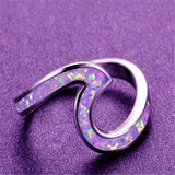 Purple Titanium steel Rings Aosig