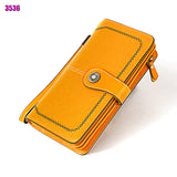 RFID anti-theft brushed leather mini wallet Aosig