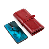 RFID ladies leather wallet Aosig