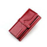 RFID ladies leather wallet Aosig