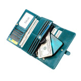 RFID ladies leather wallet Aosig