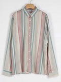 Retro Trendy Striped Long Sleeve Shirt Aosig