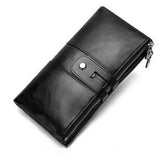 Rfid wallet female long multi-card trendy ladies leather wallet Aosig