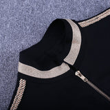 Round Neck Long Sleeve Metal Studded Bandage Jacket Aosig