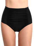 Ruched High Waisted Bikini Panty Aosig