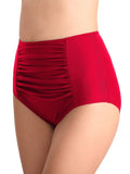 Ruched High Waisted Bikini Panty Aosig