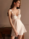 Ruffled Padded Suspender Nightdress Aosig