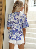 Seaside Resort Printed Shirt Aosig