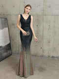 Sequin high-end evening dress Aosig