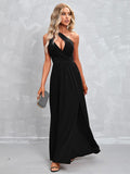 Sexy Solid Color Cut-out One-shoulder Dress Aosig