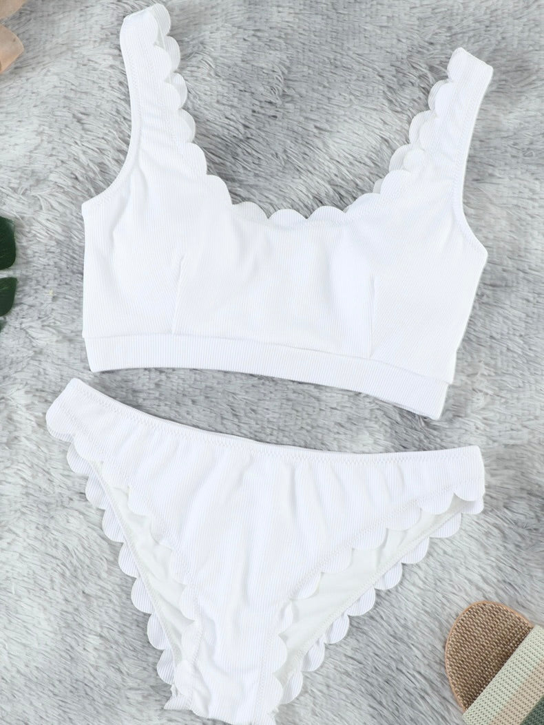Sexy Solid Color Low-waisted Swimsuit Aosig