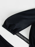 Sexy Solid Color Necktie Bikini Swimsuit Aosig