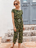 Simple Cool Jumpsuit With Belt Aosig