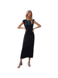 Simple solid color waist slim long skirt Aosig