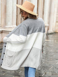 Single-breasted Colorful Cardigan Sweater Aosig