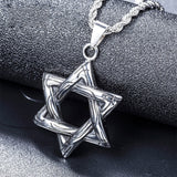 Six-pointed star Men's Jewelry Aosig