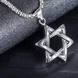 Six-pointed star Men's Jewelry Aosig