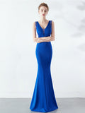 Slim V-neck evening dress Aosig