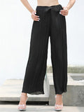 Slim Wide Leg Pants Aosig