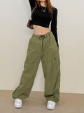 Slim Workwear Wide Leg Pants Aosig