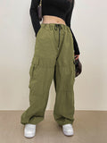 Slim Workwear Wide Leg Pants Aosig