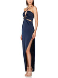 Slit  Halter Dress Aosig