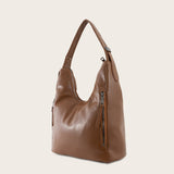 Soft leather simple one-shoulder portable handbags Aosig