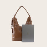 Soft leather simple one-shoulder portable handbags Aosig