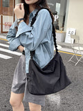 Solid Color Baguette Bag Single Bag Aosig