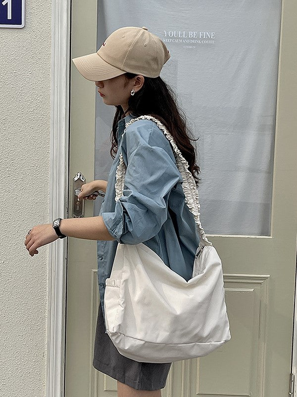 Solid Color Baguette Bag Single Bag Aosig