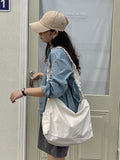 Solid Color Baguette Bag Single Bag Aosig